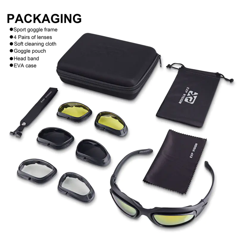 Motorcycle Cycling Glasses With Interchangeable Lens Motorcycle Cycling Glasses With Interchangeable Lens